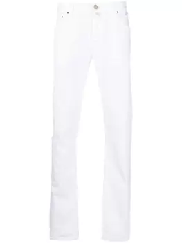 Jacob Cohn узкие джинсы средней посадки, белый