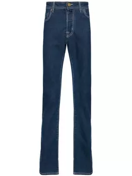 Jacob Cohn узкие джинсы средней посадки, синий