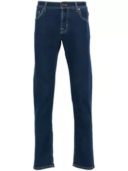 Jacob Cohn узкие джинсы средней посадки, синий
