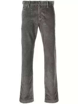 Jacob Cohn вельветовые брюки прямого кроя, серый