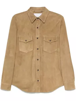 Jacob Cohn замшевая куртка-рубашка, коричневый