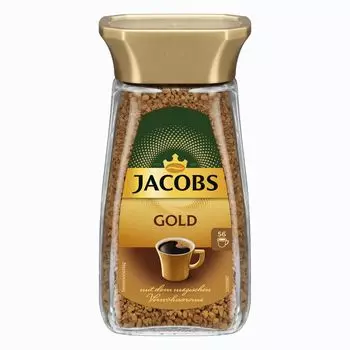JACOBS Gold 6 стаканов растворимого кофе по 100 г 6 стаканов растворимого кофе растворимый кофе