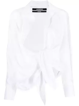 Jacquemus блузка La Chemise Bahia, белый