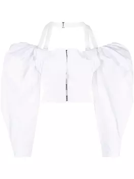 Jacquemus блузка Le Haut Taffetas, белый
