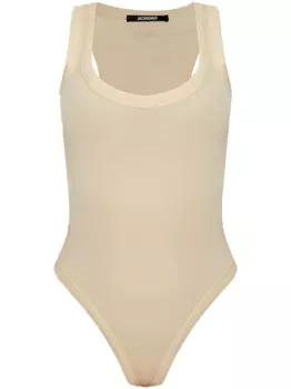 Jacquemus боди The Gros Grain, нейтральный