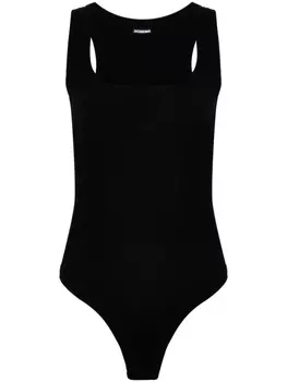 Jacquemus боди в рубчик, черный