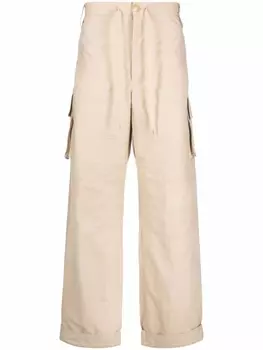 Jacquemus брюки карго с кулиской, нейтральный цвет