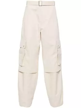 Jacquemus брюки Le Cargo прямого кроя, нейтральный цвет