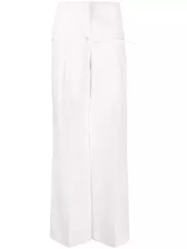 Jacquemus брюки палаццо Le Pantalon Criollo, белый