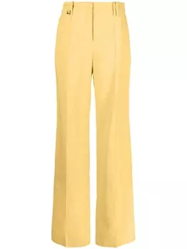 Jacquemus брюки со складками, желтый