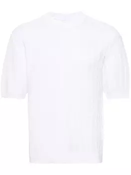 Jacquemus джемпер фактурной вязки, белый