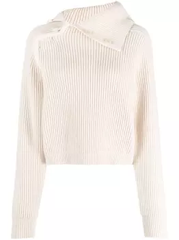 Jacquemus джемпер Vega асимметричного кроя, нейтральный цвет