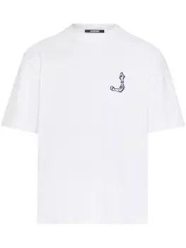 Jacquemus футболка из хлопка Mru, белый