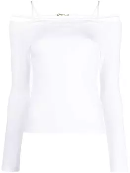Jacquemus футболка Sierra с открытыми плечами, белый