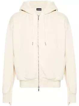 Jacquemus худи Le Sweater Camargue Zipp, нейтральный цвет