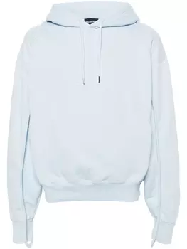 Jacquemus худи с вышитым логотипом, синий