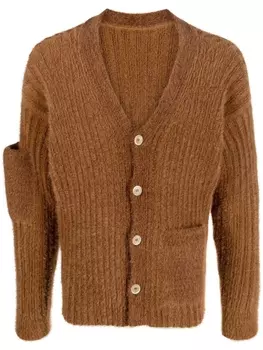 Jacquemus кардиган Le Neve на пуговицах, коричневый