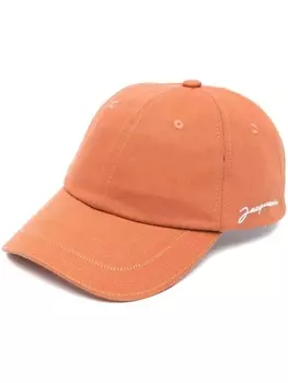 Jacquemus кепка Casquette с вышитым логотипом, оранжевый