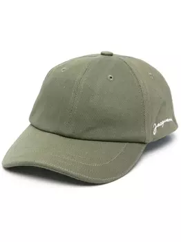 Jacquemus кепка Casquette с вышитым логотипом, зеленый