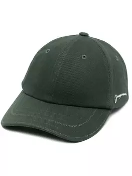 Jacquemus кепка Casquette с вышитым логотипом, зеленый