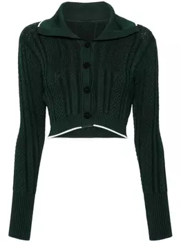 Jacquemus куртка Le cardigan Bela, зеленый