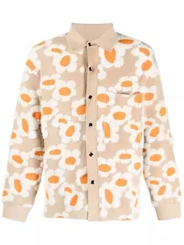 Jacquemus куртка с цветочным принтом, нейтральный цвет