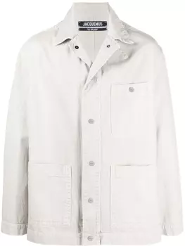 Jacquemus куртка с карманами, нейтральный цвет