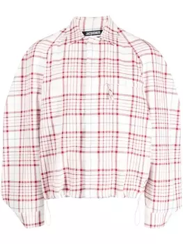 Jacquemus куртка в клетку, белый
