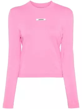 Jacquemus лонгслив с логотипом, розовый