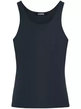 Jacquemus майка из хлопка Pesco, синий