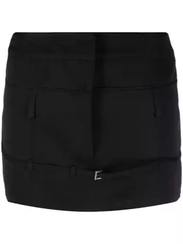 Jacquemus мини-юбка La Caraco прямого кроя, черный