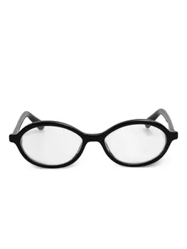 Jacquemus очки в овальной оправе, черный