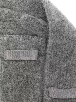 Jacquemus перчатки Les gants Gros Grain, серый