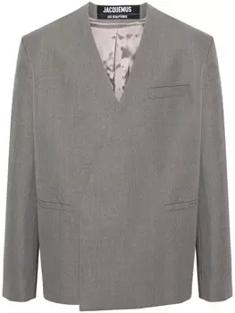 Jacquemus пиджак La Veste Cuadrada, серый