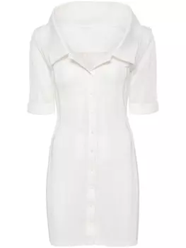 Jacquemus платье La Mini Robe Manta, белый