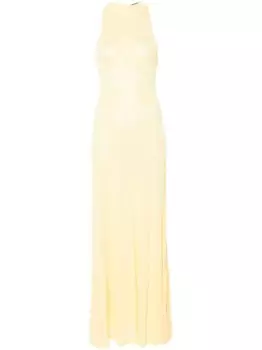 Jacquemus платье La Robe Maille Sculta, желтый