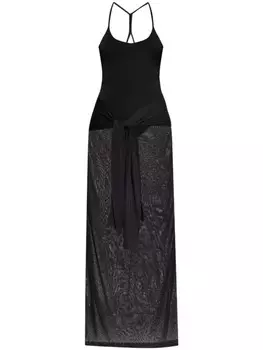 Jacquemus платье макси Nodo, черный