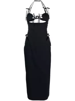 Jacquemus платье миди La Robe Ruban, синий