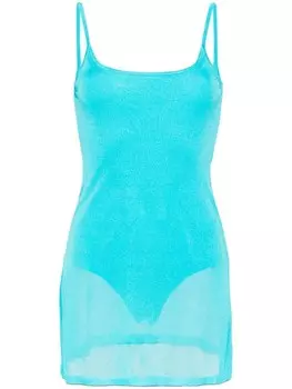 Jacquemus платье мини La Robe Maille, синий