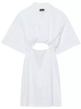 Jacquemus платье мини с вырезами, белый