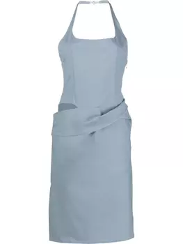 Jacquemus платье Robe Hielo асимметричного кроя, синий