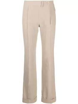 Jacquemus расклешенные брюки, нейтральный цвет