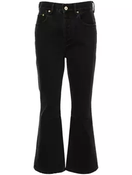 Jacquemus расклешенные джинсы Le de-Nmes Court с завышенной талией, черный