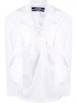 Jacquemus рубашка La Chemise Amaro, белый