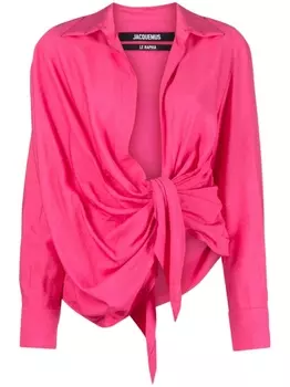 Jacquemus рубашка La chemise Bahia, розовый