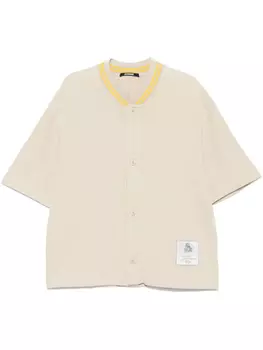 Jacquemus рубашка La Chemise Baseball MC, нейтральный