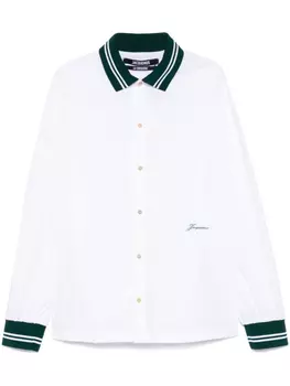 Jacquemus рубашка La Chemise Baseball ML, белый