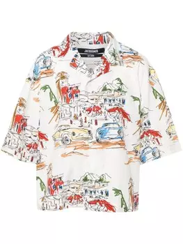 Jacquemus рубашка La Chemise Casaco, белый