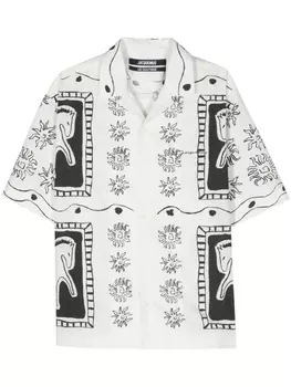 Jacquemus рубашка La Chemise Jean, белый