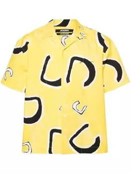 Jacquemus рубашка La Chemise Jean, желтый